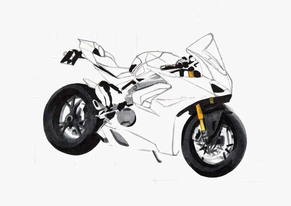 How to Draw a Motorcycle