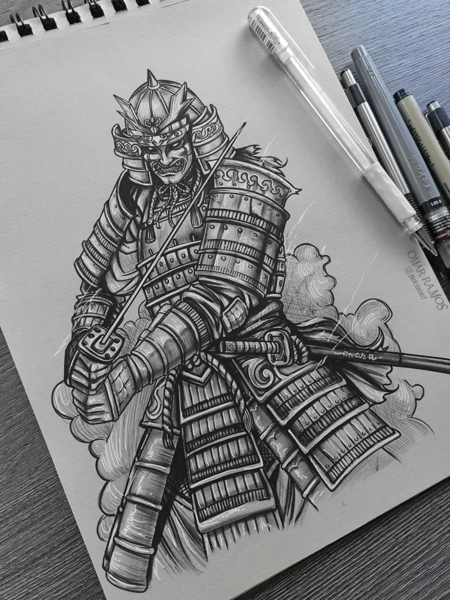 Samurai Drawing by Nekromart on DeviantArt