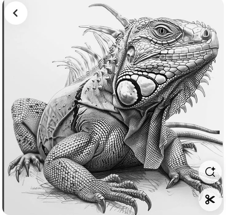 Iguana Drawing Iguana Art Green Iguana Drawing Realistic, Animal Stencil, Arte Animal