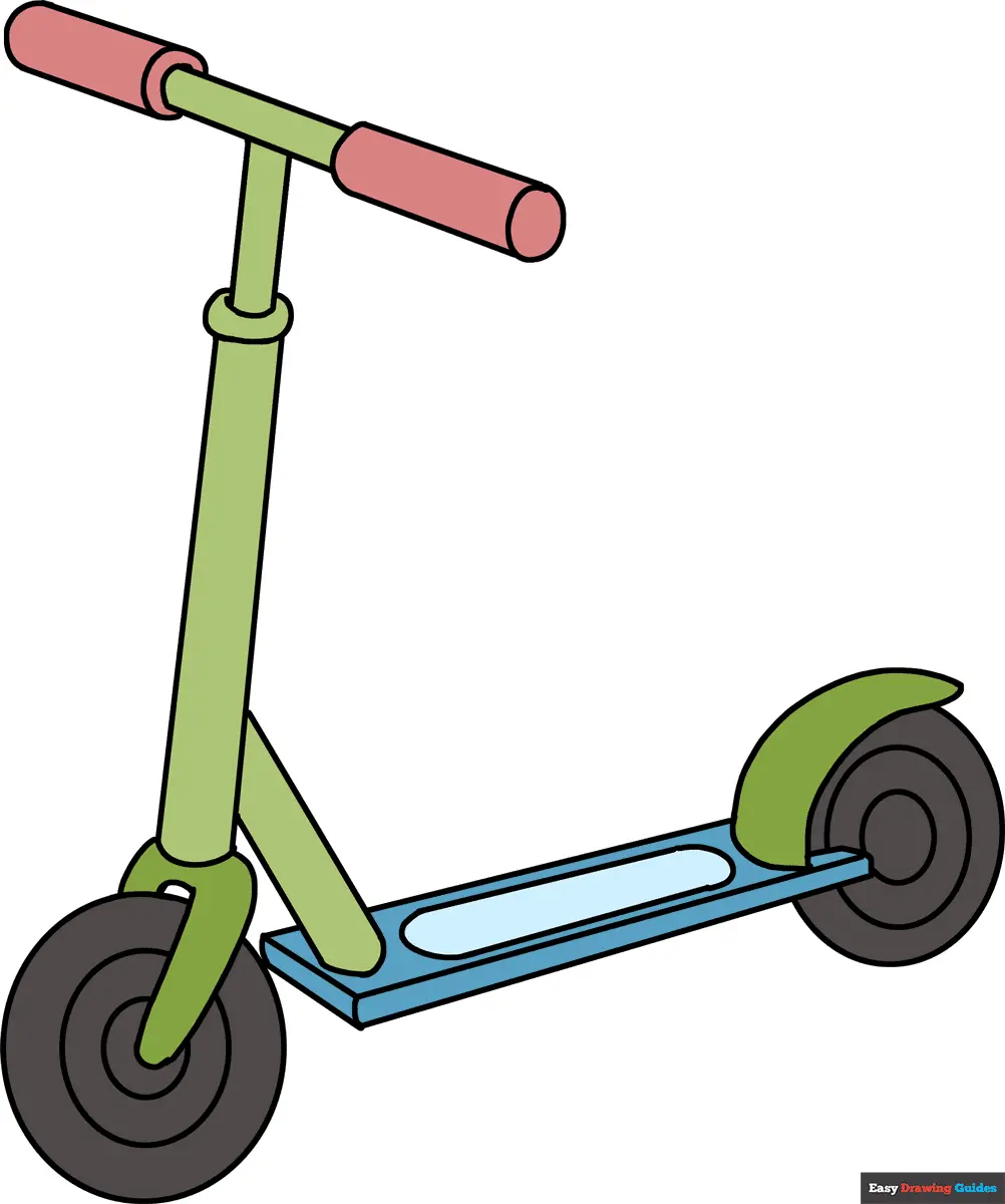 How to Draw a Scooter