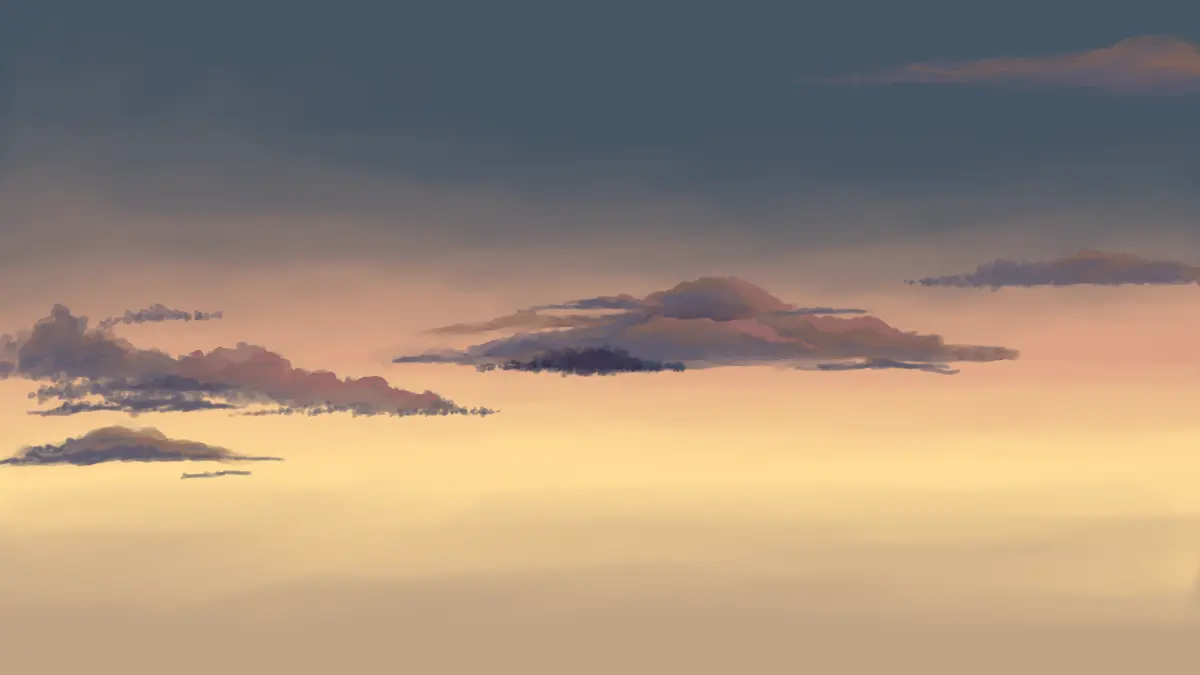 Draw the sky with two simple tools. “Drawing basics #2” by Ikatsu