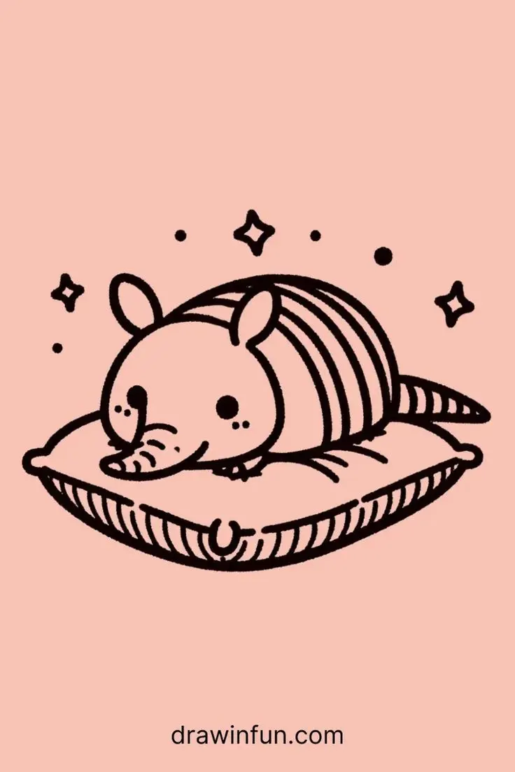 🦔🐾 38+ Easy Cute Armadillo Drawing Ideas