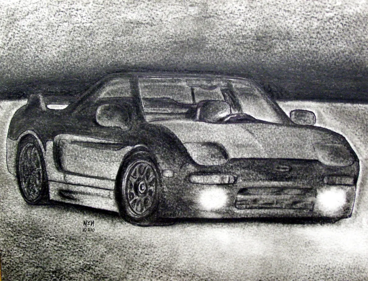 How To Draw A Realistic Car, Draw Real Car, Drawing, Step by Step, by finalprodigy