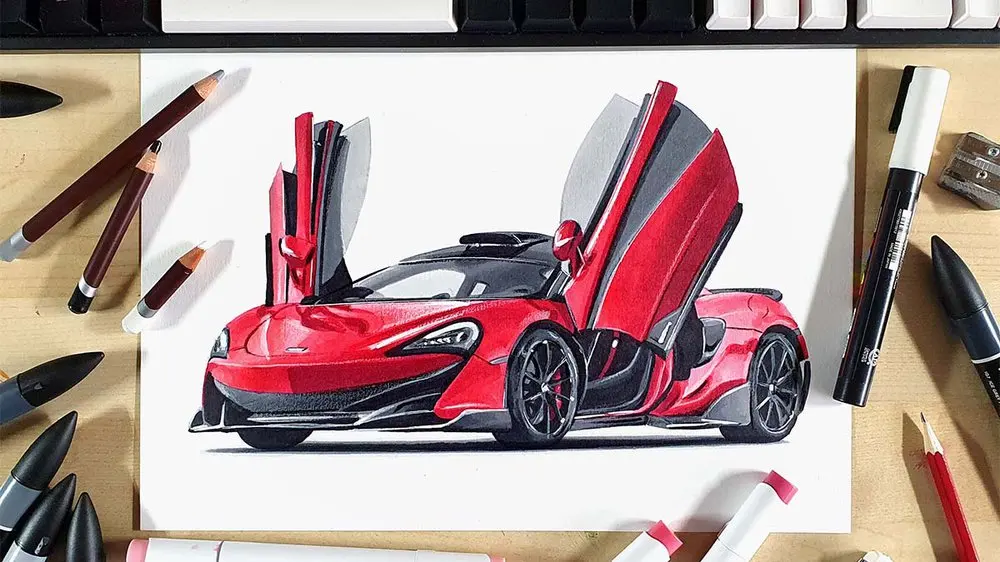 How to Draw a Supercar Step-by-Step