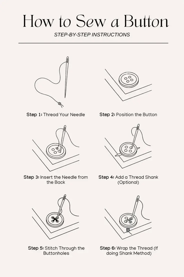 How to Sew a Button in Just a Few Simple Steps