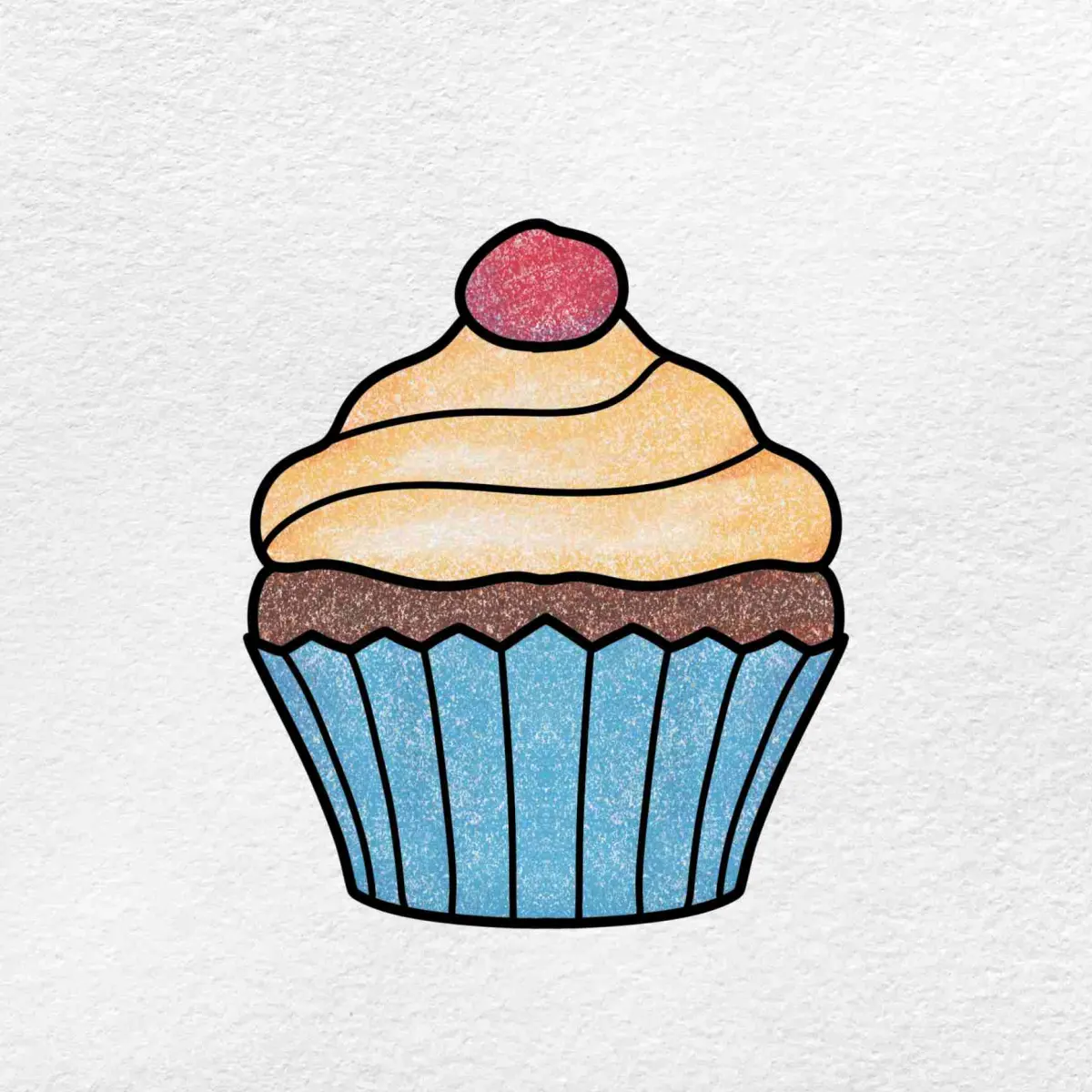 How to Draw a Cupcake