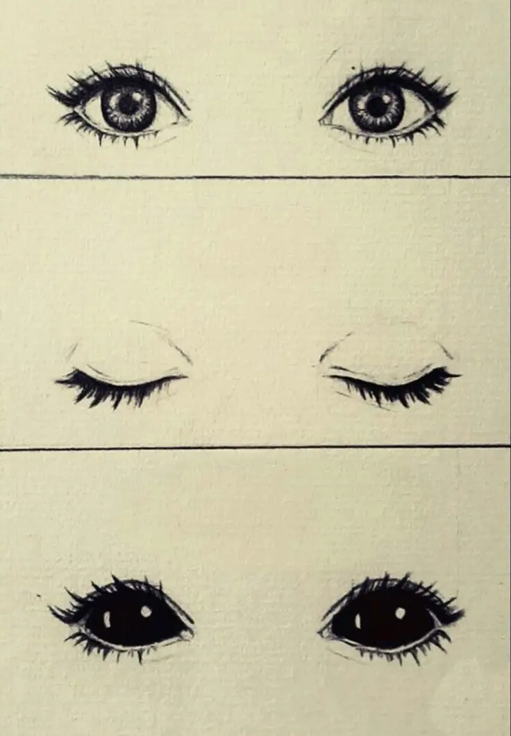 Draw eyes closed — image 2