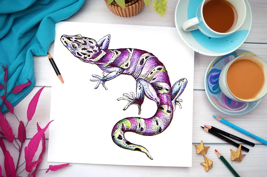 How to Draw a Lizard