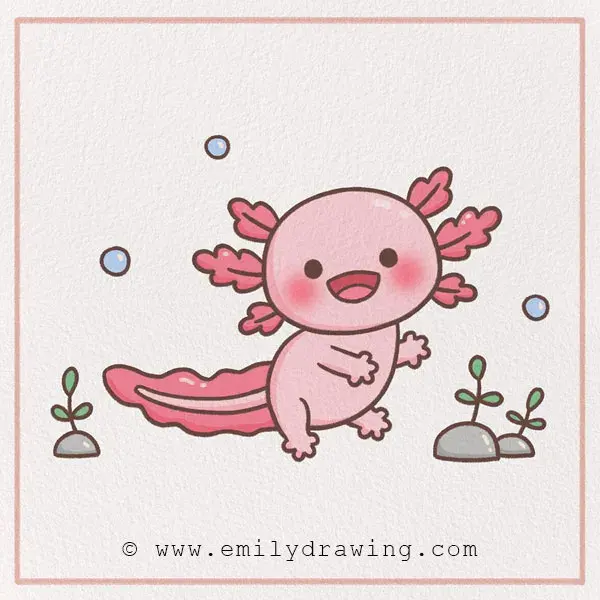 How to Draw an Axolotl