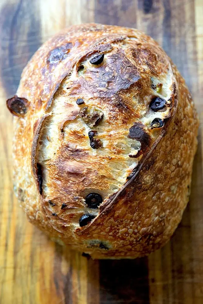 Rosemary-Olive Sourdough Bread