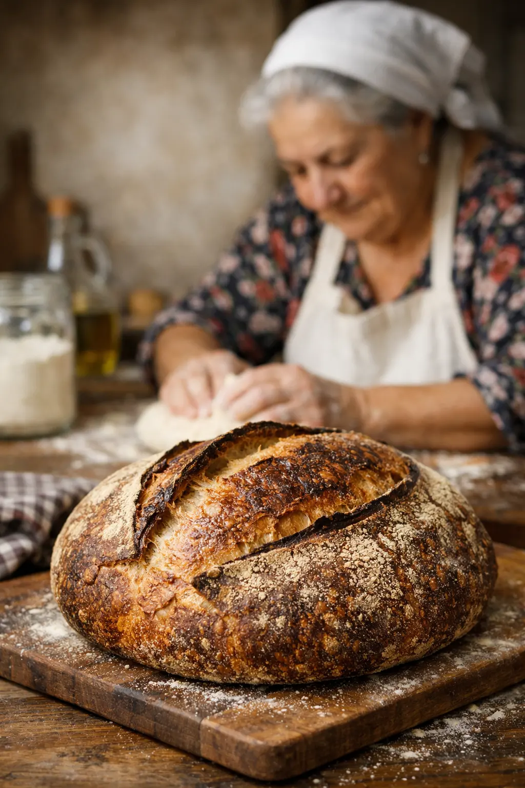 Italian Sourdough Country Bread