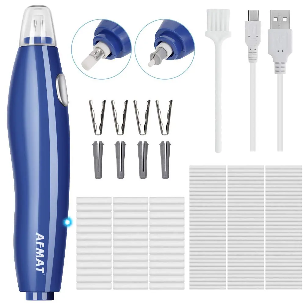 AFMAT EE15 Electric Eraser, 140 Eraser Refills, Electric Pencil Eraser Rechargeable for Artists, Electric Eras