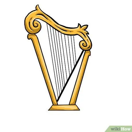 How to Draw a Harp: 7 Steps (with )