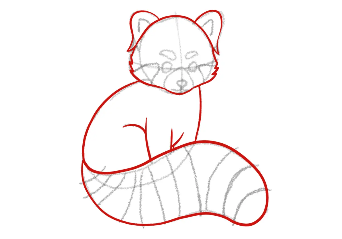 How to Draw a Red Panda