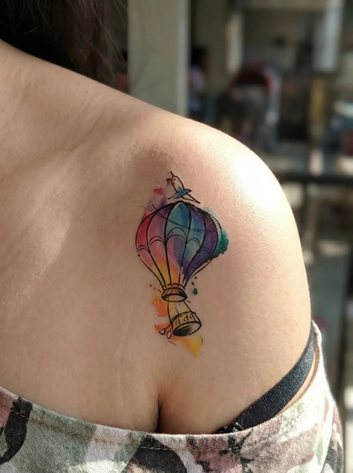 Watercolor Adventure Matte Finish Colorful Temporary Tattoo Set