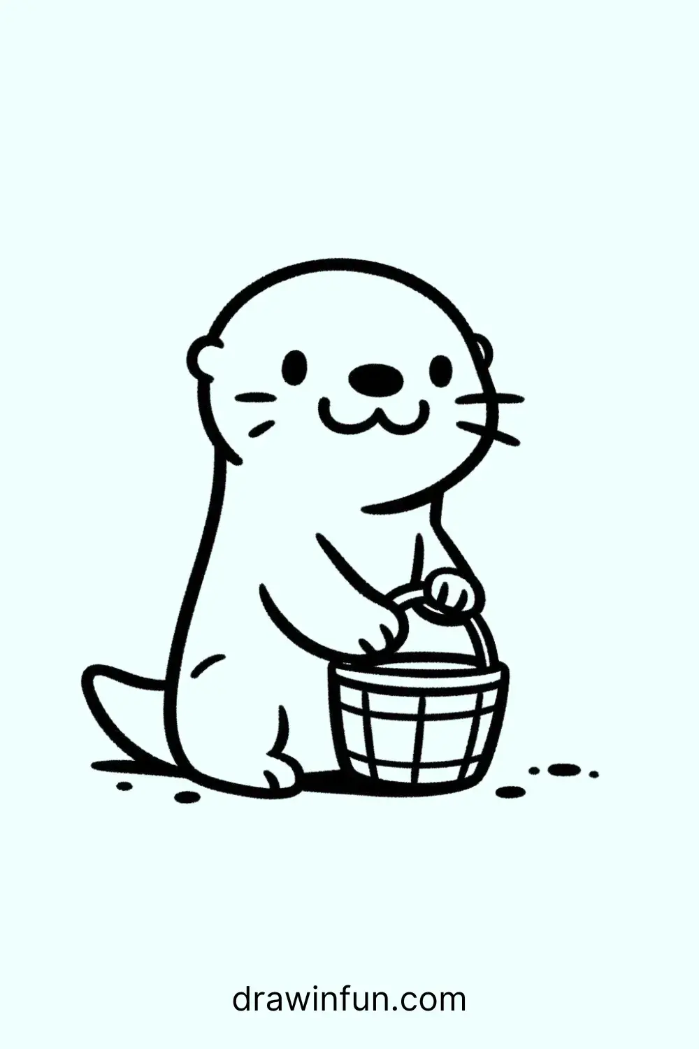 🦦 34+ Easy Cute Otter Drawing Ideas
