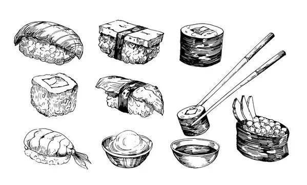 Sushi Drawing