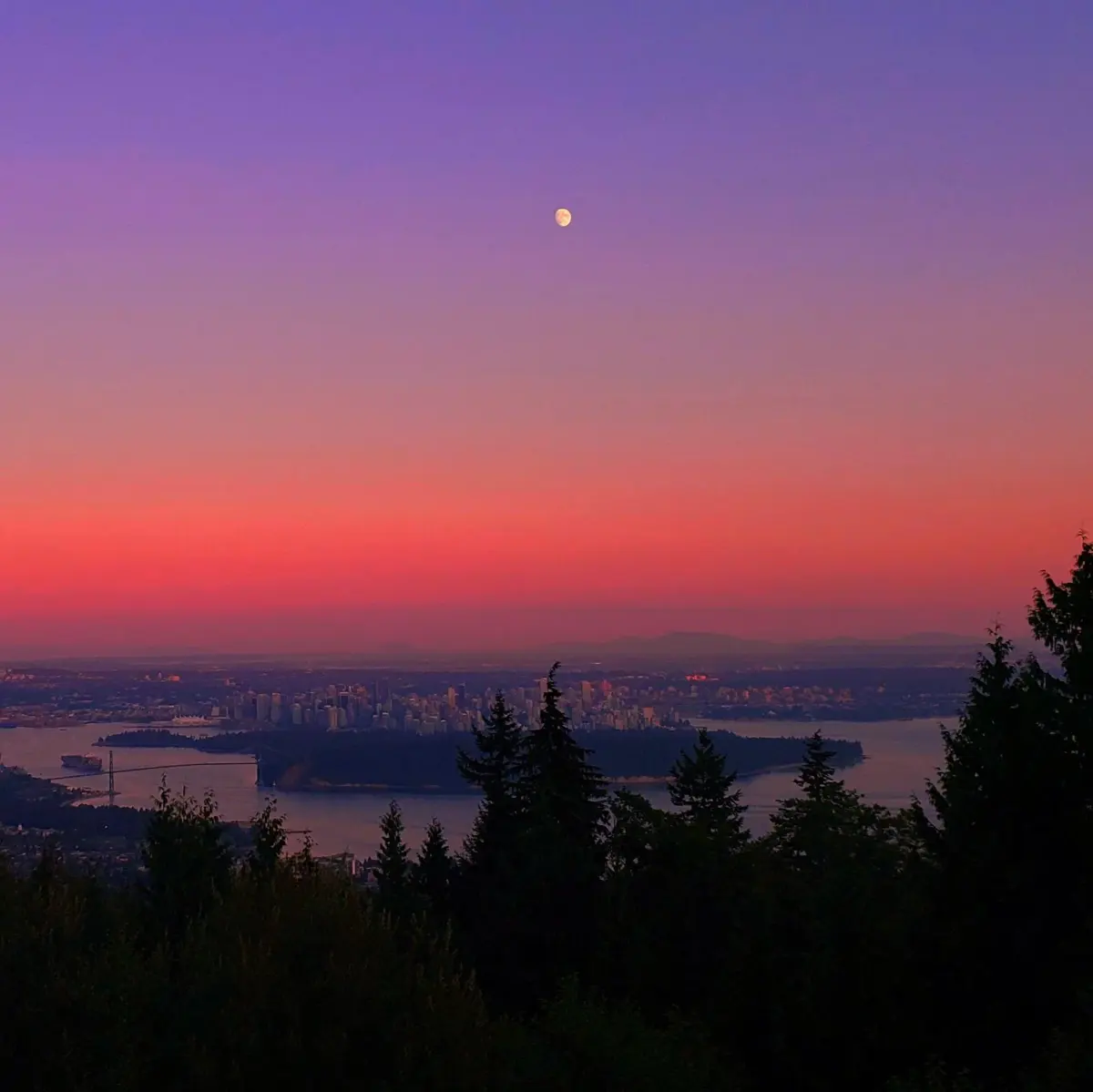 Thought I would share a beautiful sunset from my time here in Vancouver