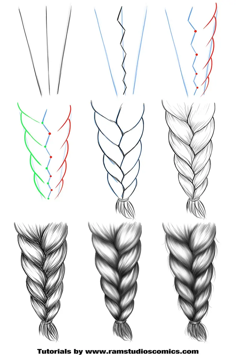 How to Draw Hair in Different Styles