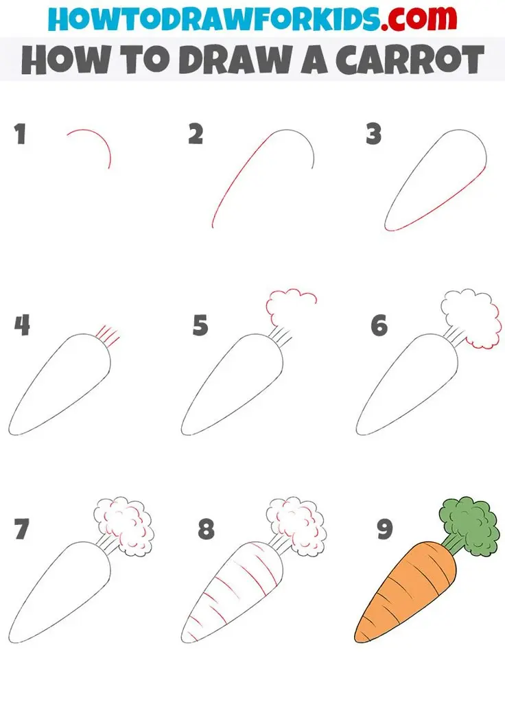 How to Draw a Carrot