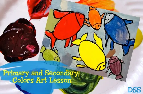 Primary and Secondary Colors Art Lesson