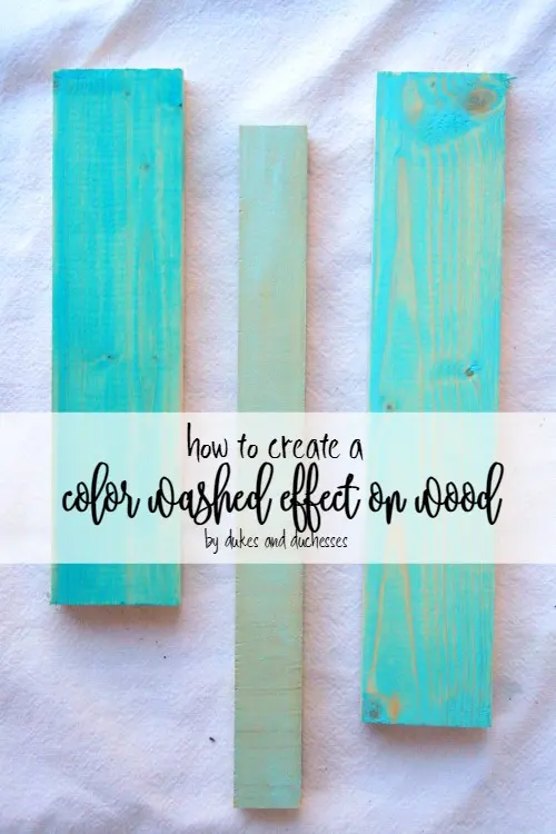 How to Create a Color Washed Effect on Wood