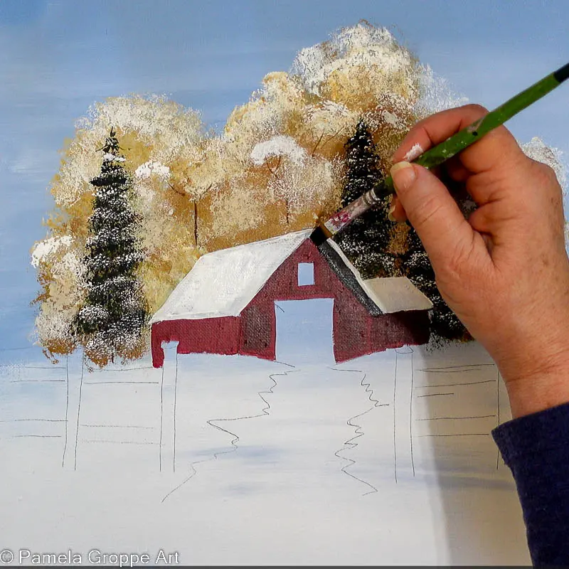 Easy Barn Painting