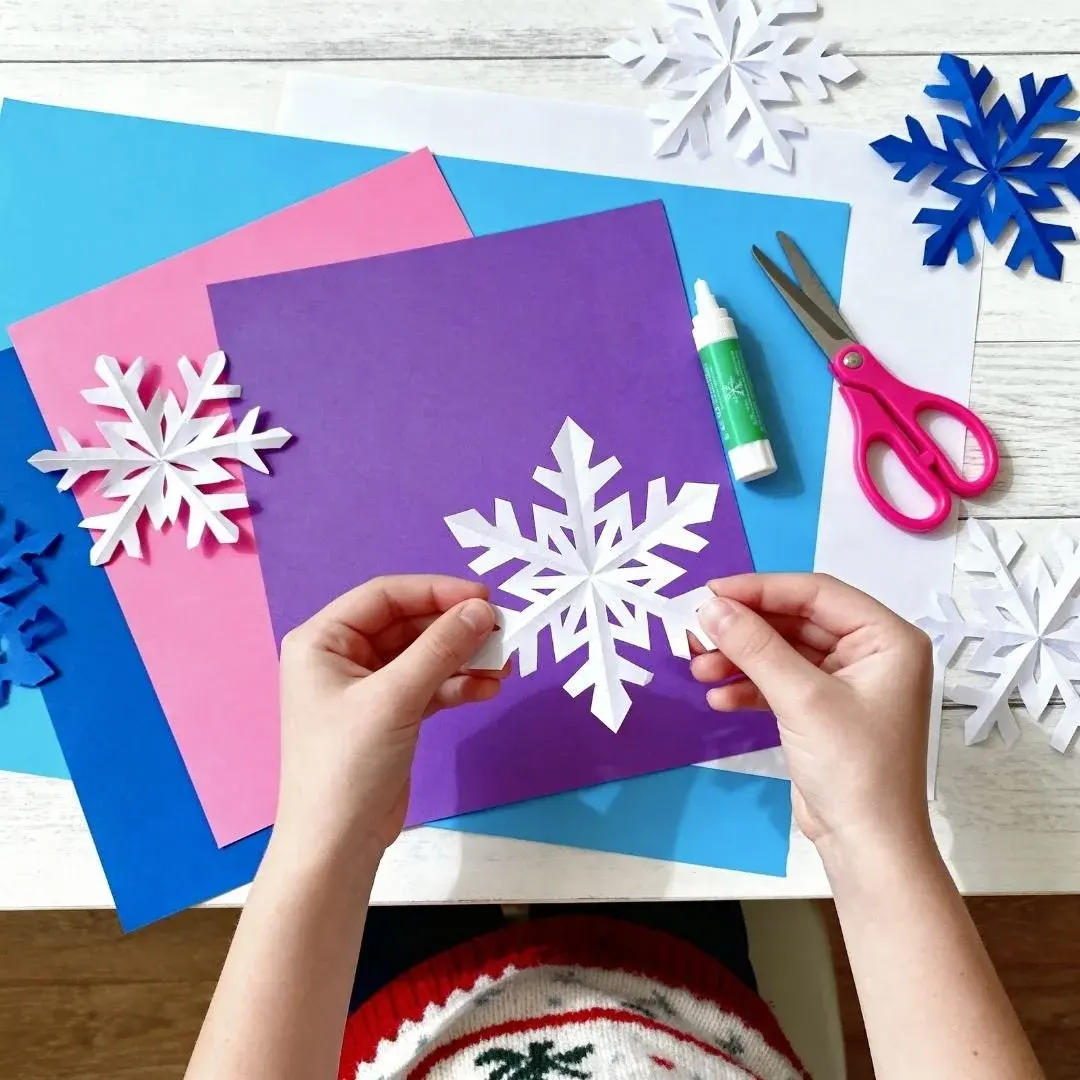 How to Make a Paper Snowflake: Easy Winter Craft for Kids