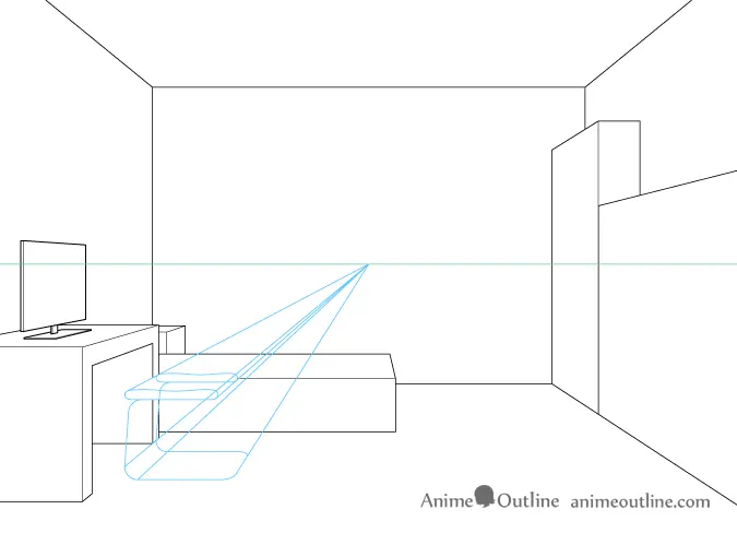 One Point Perspective Room Drawing Tutorial