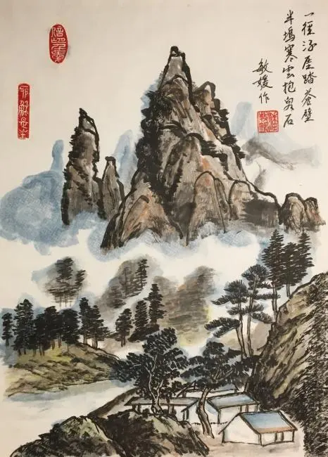 Traditional Chinese Brush Painting Flourishes at John Wayne Airport