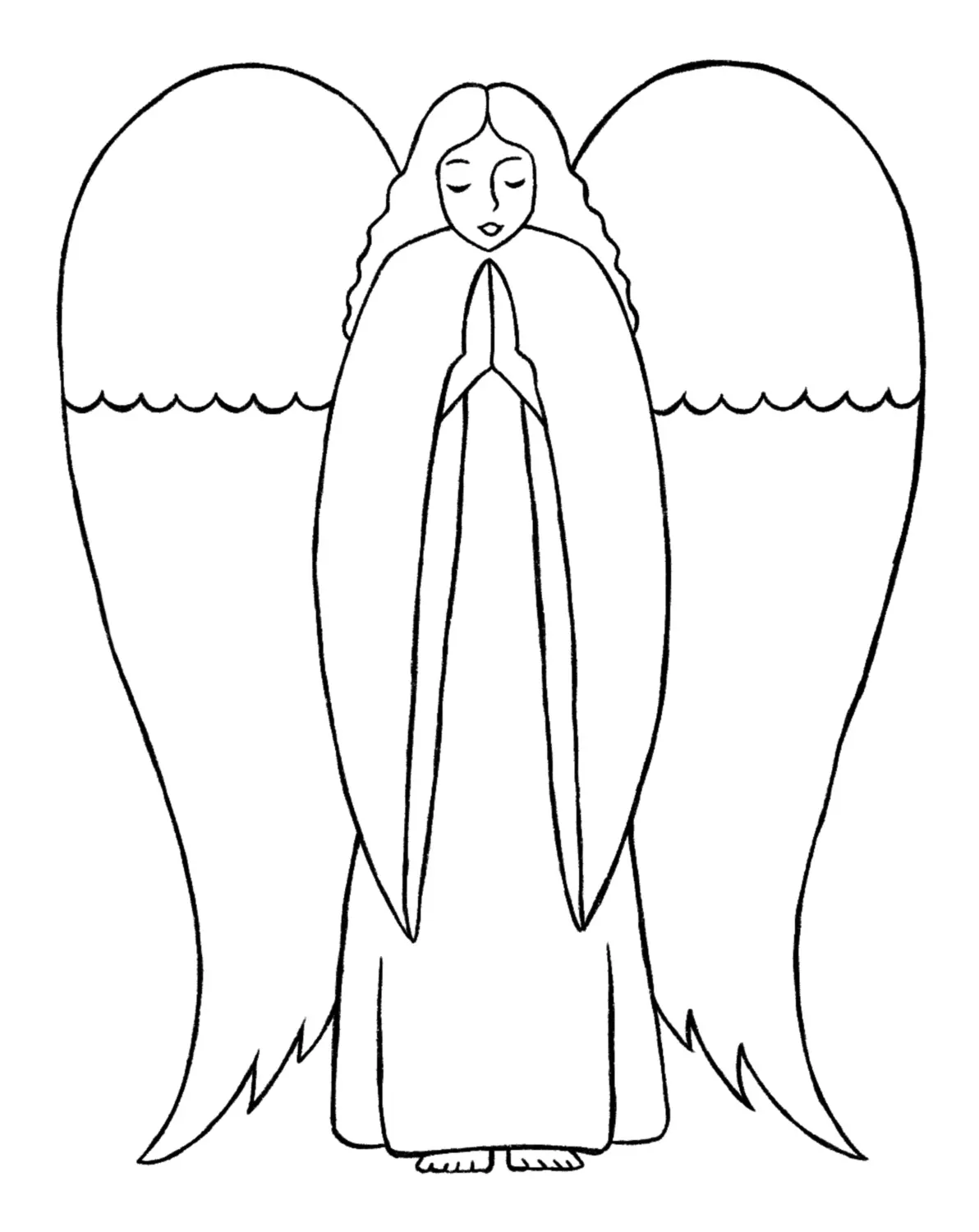 Angel Drawing {5 Easy Steps}!
