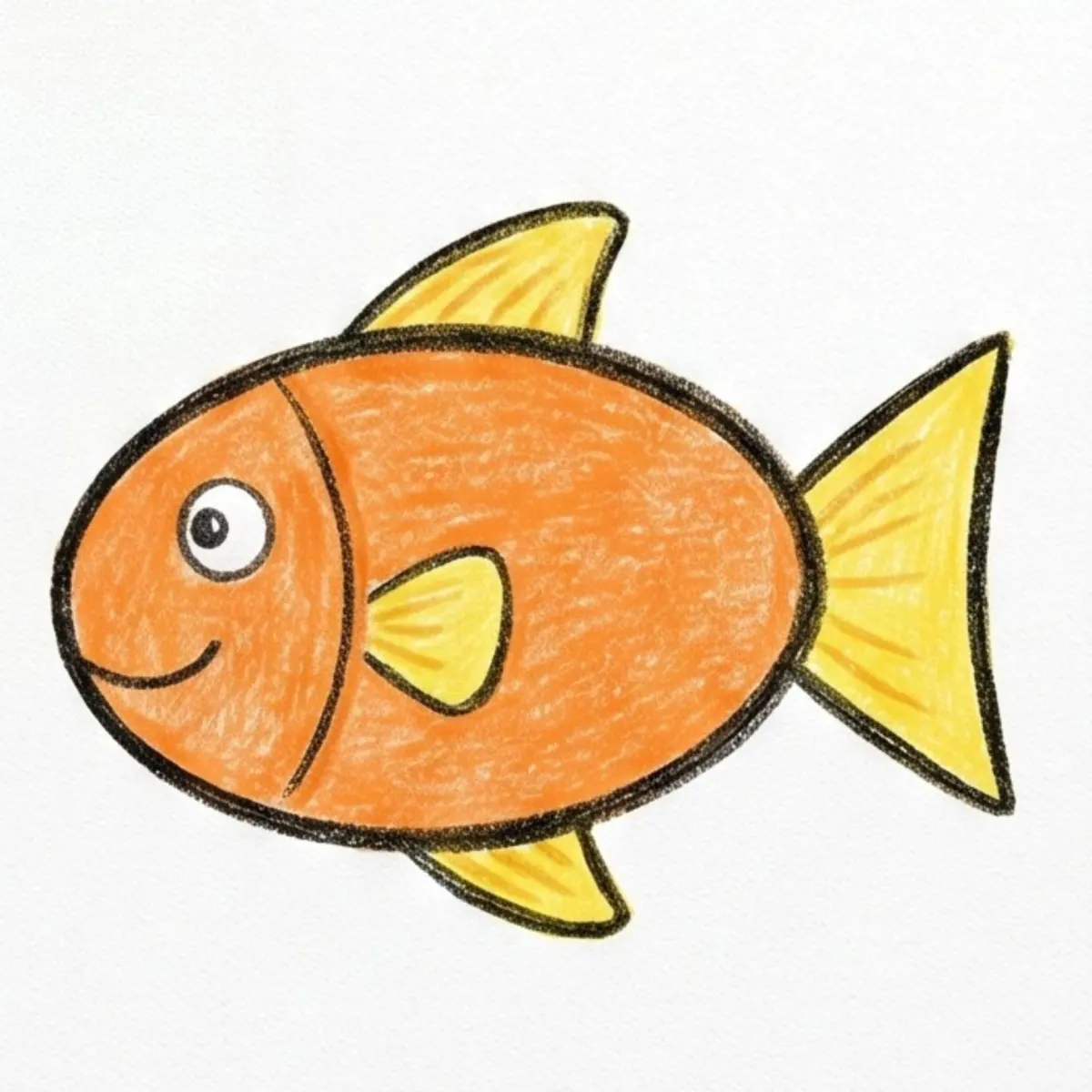 How to Draw a Fish Easy: Cute Cartoon Fish Step-by-Step for Beginners