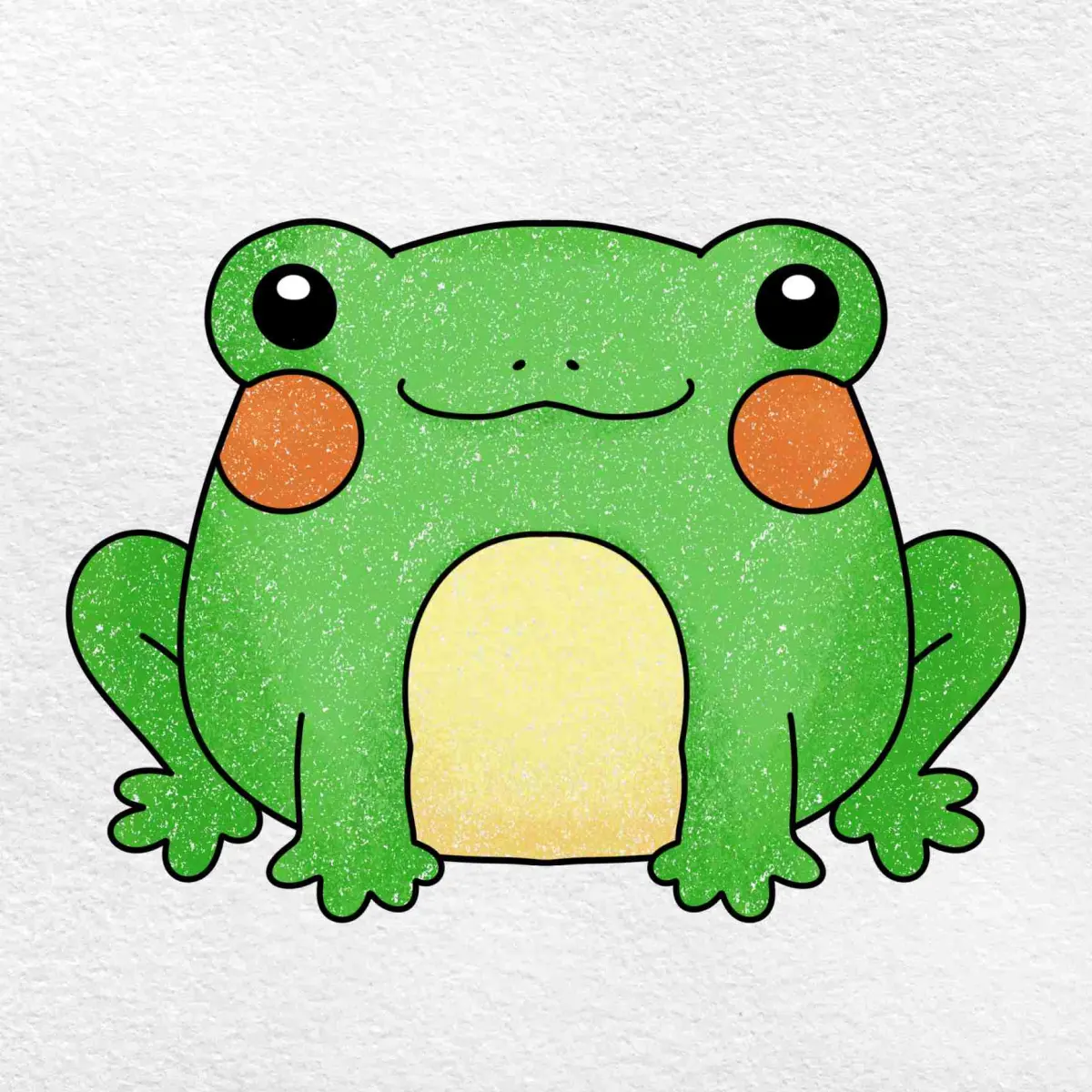 How to Draw a Cartoon Frog