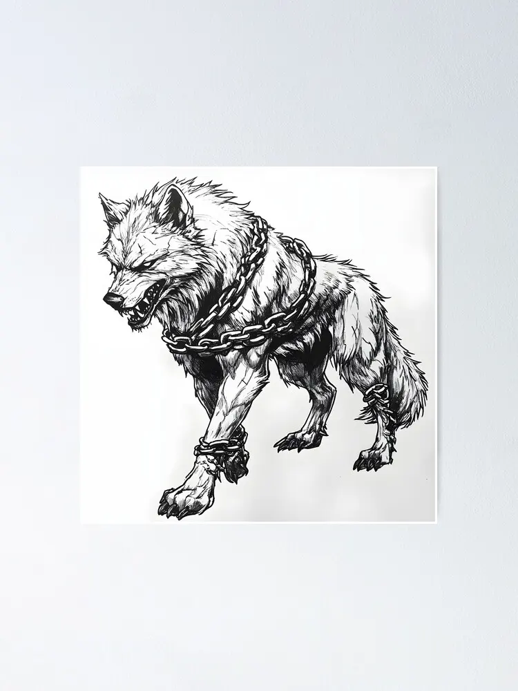 Realistic Wolf pencil drawing " Poster for Sale by Pencil-Art