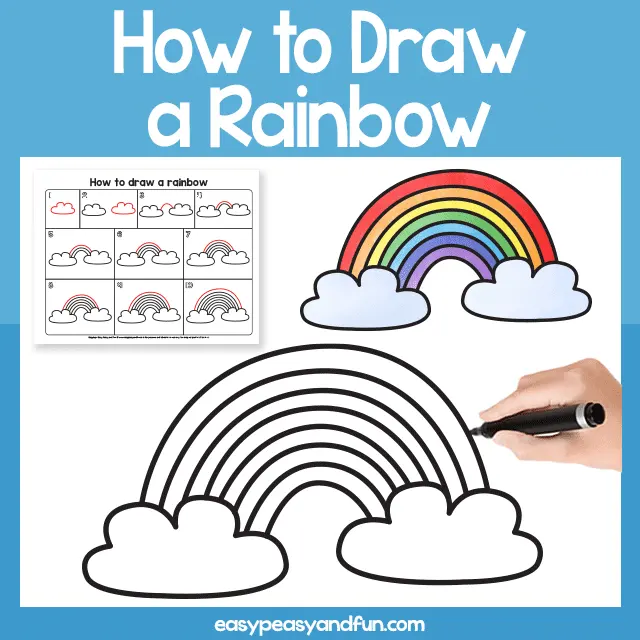Rainbow Directed Drawing