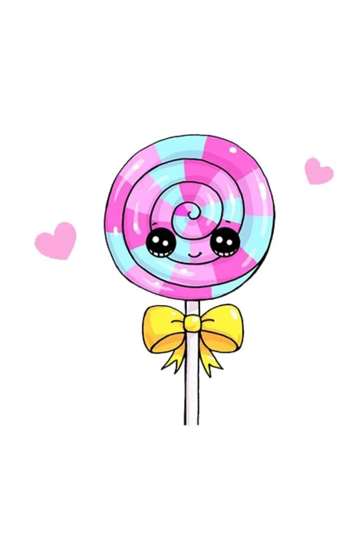 Cute Lollipop Drawing