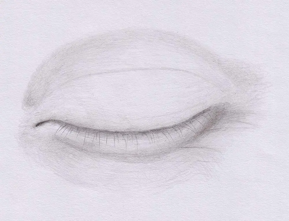 Drawing a Closed Eye