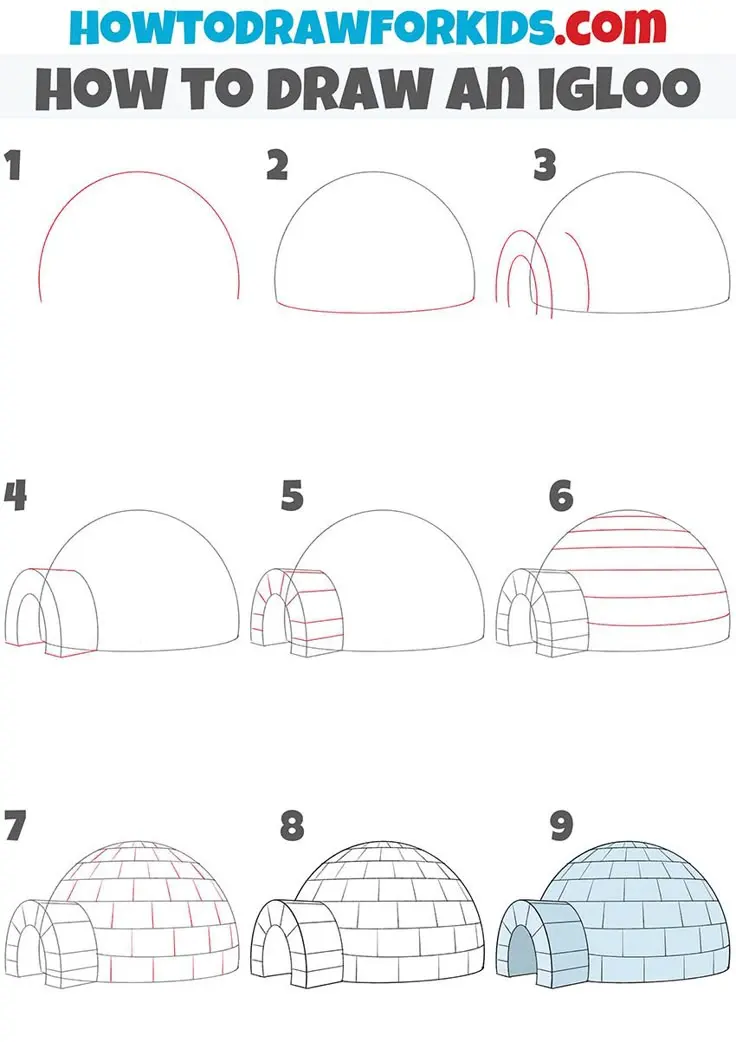 How to Draw an Igloo