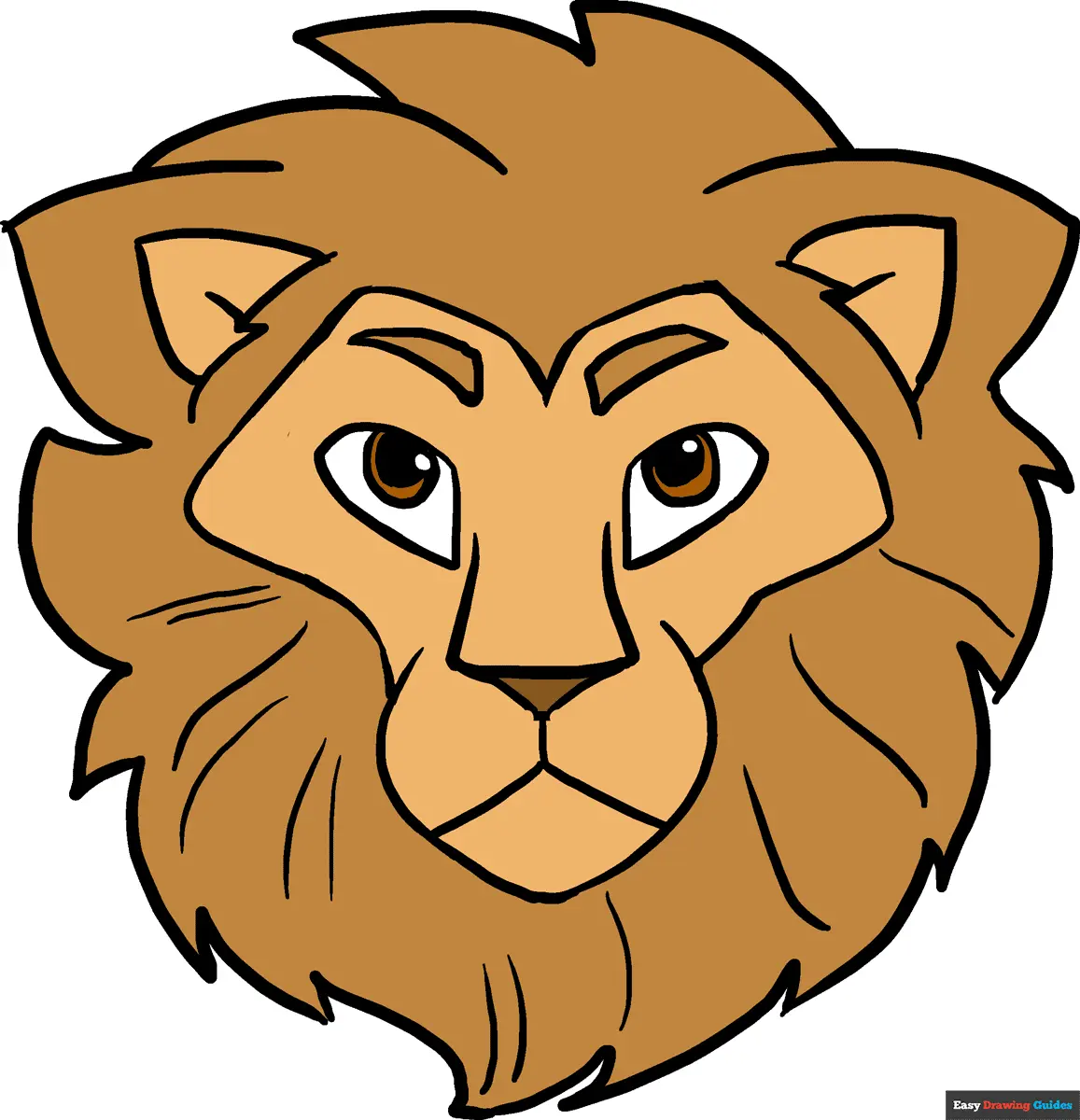 How to Draw a Lion Head