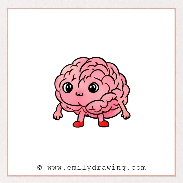 How to Draw a Cartoon Brain