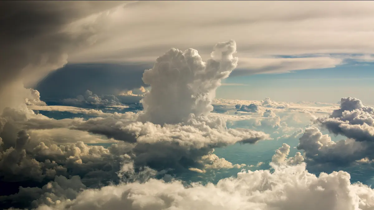 Why do clouds float?