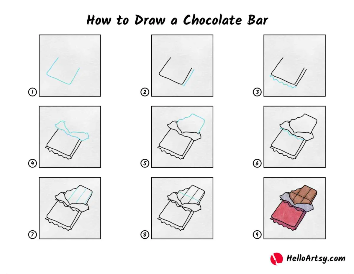 How to Draw a Chocolate Bar