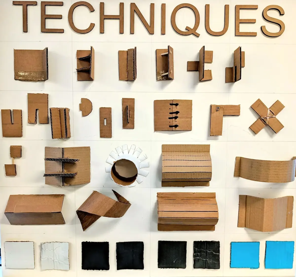 Techniques and Tips for Working in Cardboard