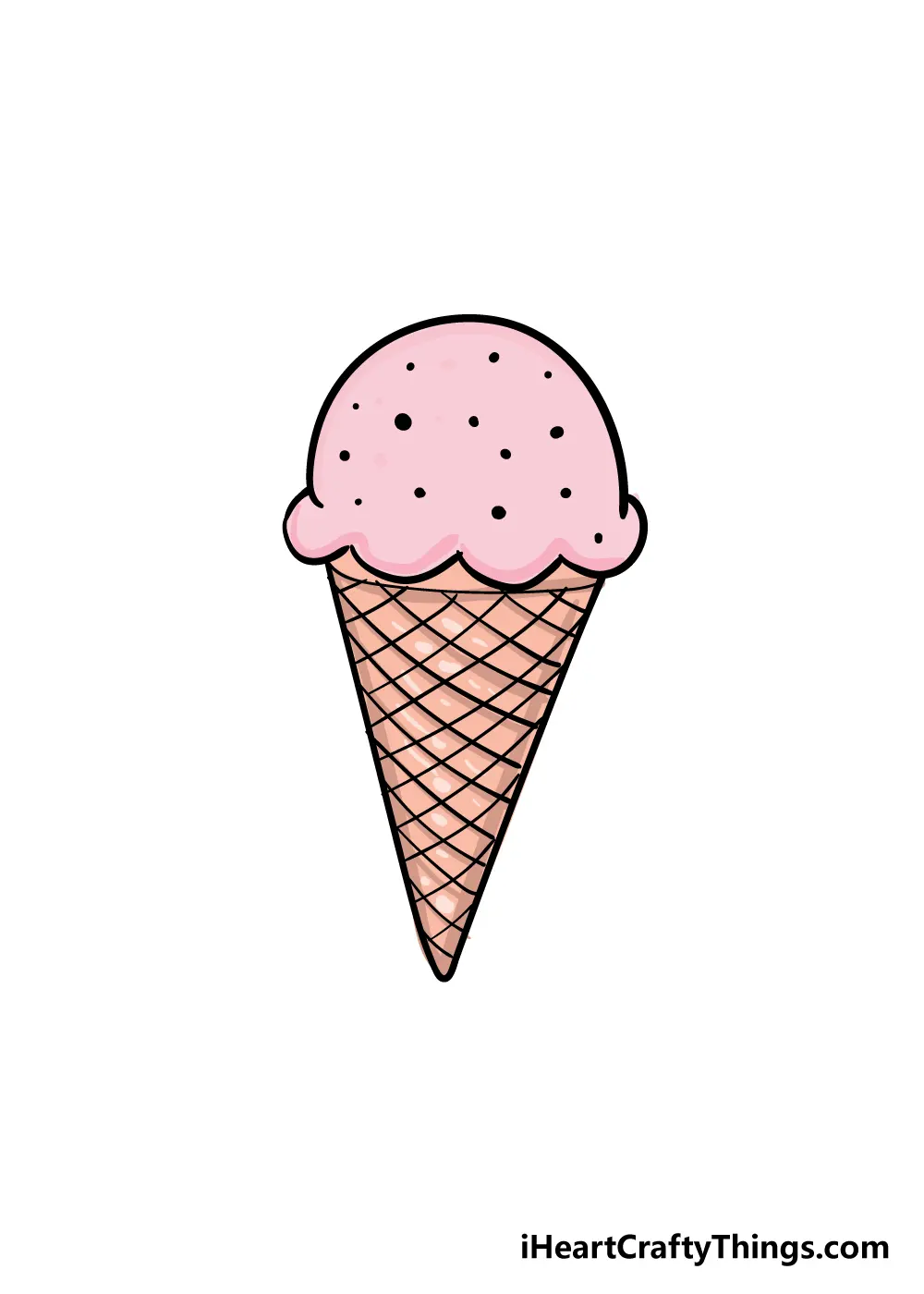 Ice Cream Cone Drawing