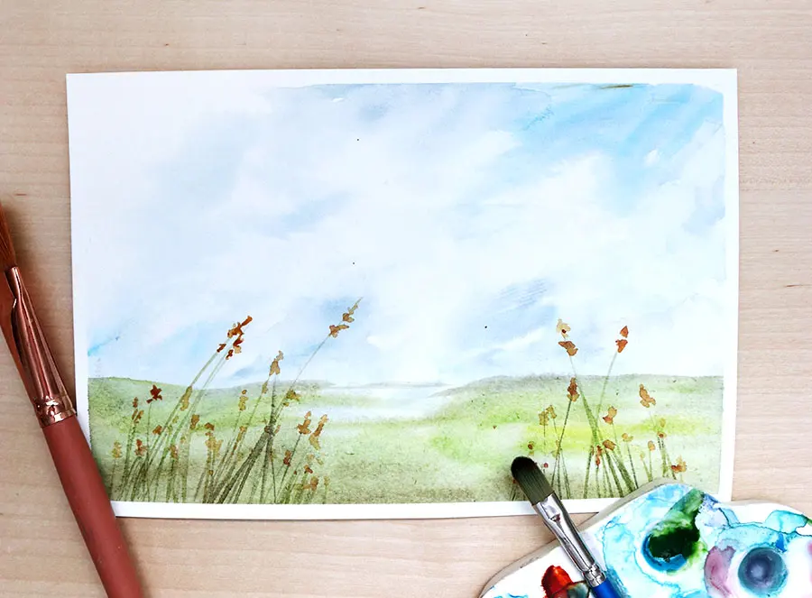 How To Paint Realistic Watercolour Clouds
