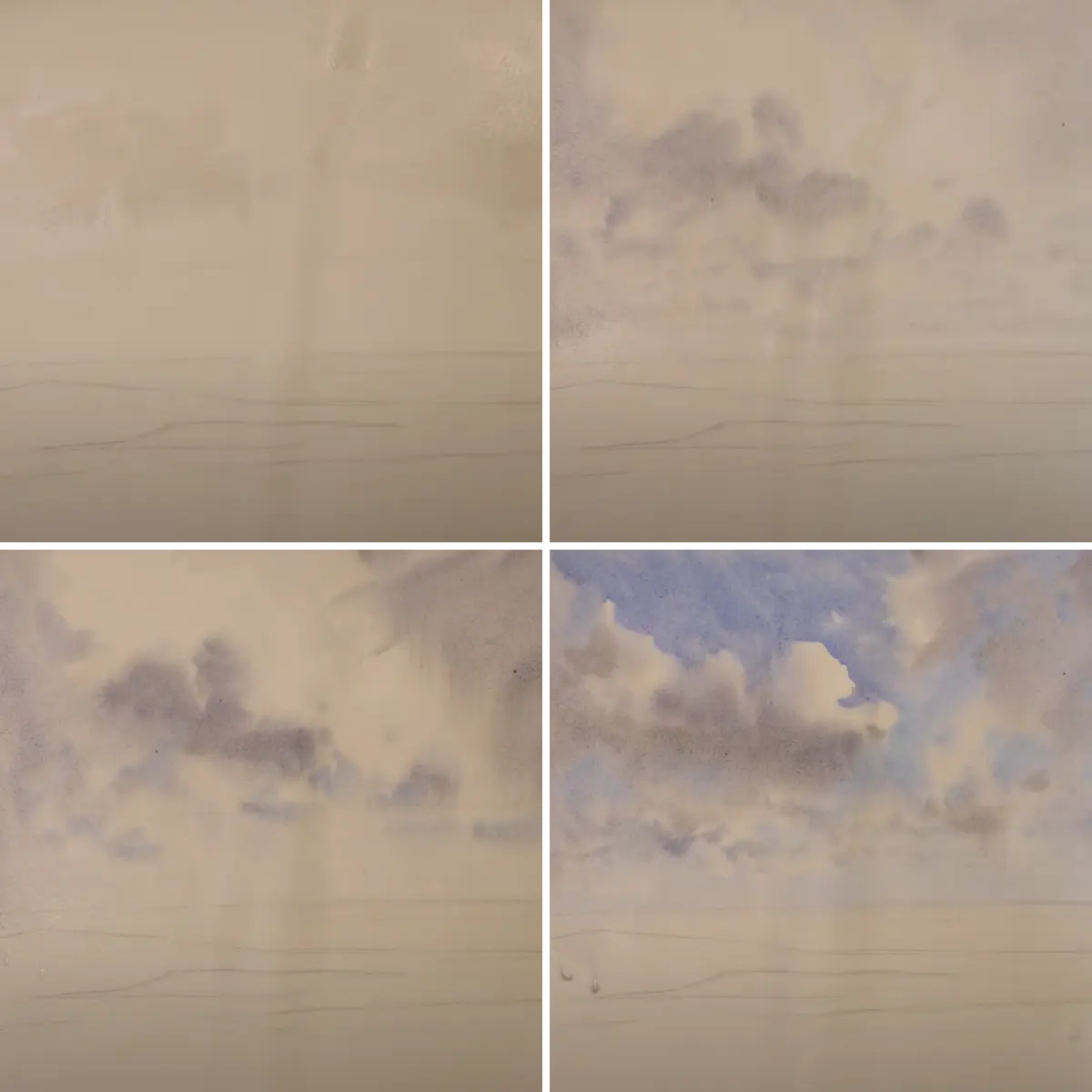 Paint clouds watercolor — image 2