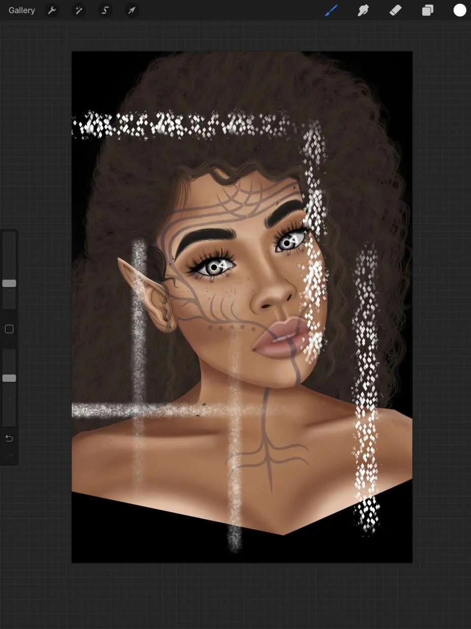 Brushes only draw straight line