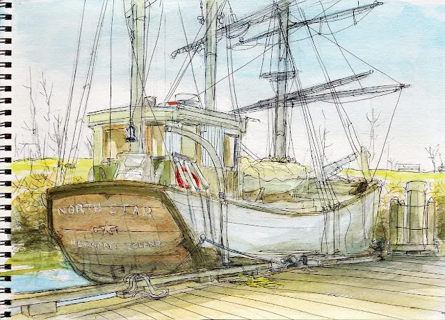 Frozen to the core: winter sketching around Vancouver