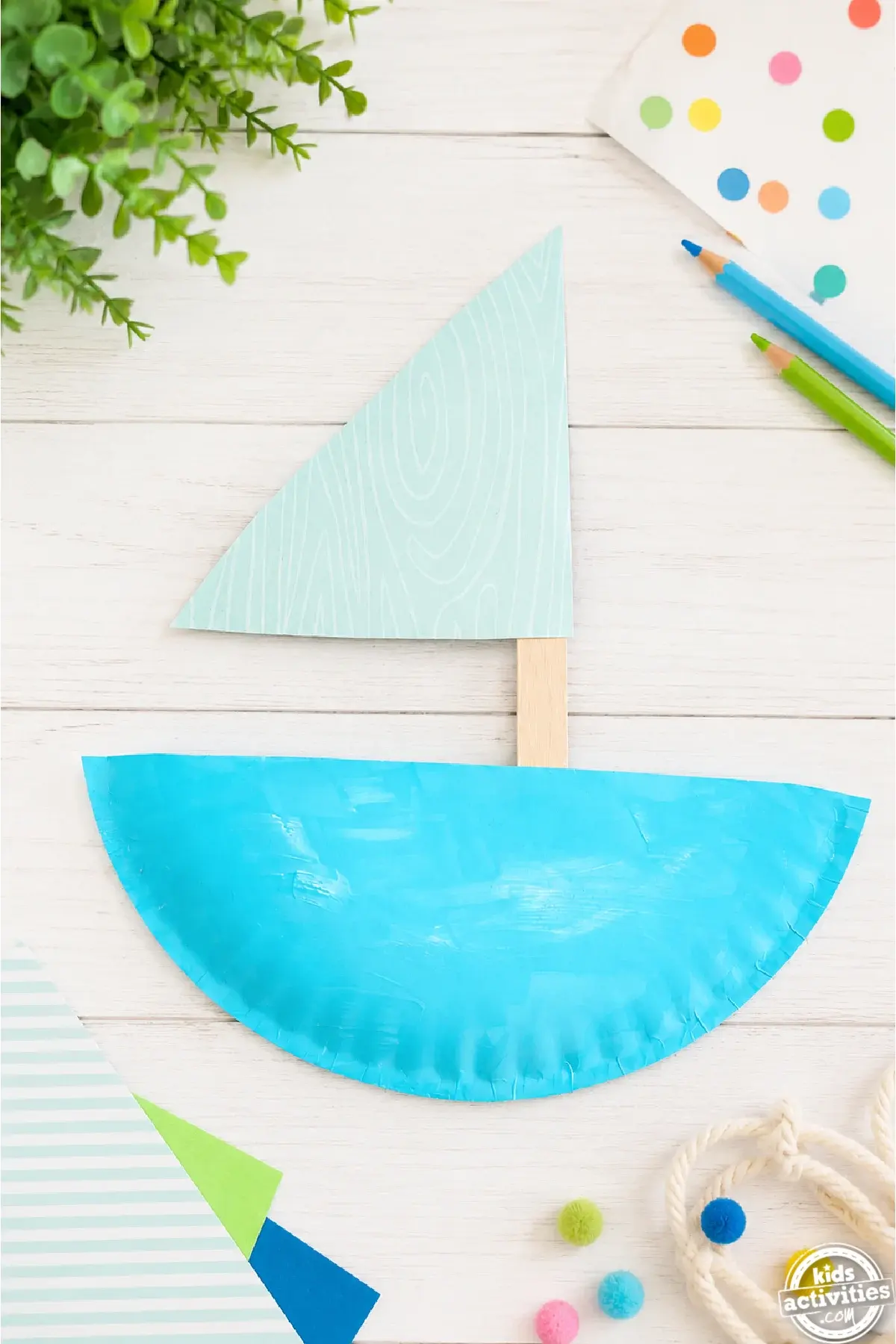 Easy Paper Plate Boat Craft For Preschoolers Kids Activities Blog