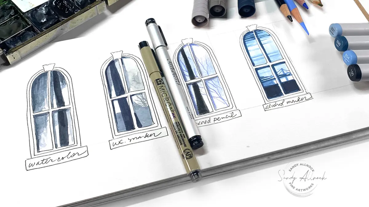 Draw and paint reflective windows
